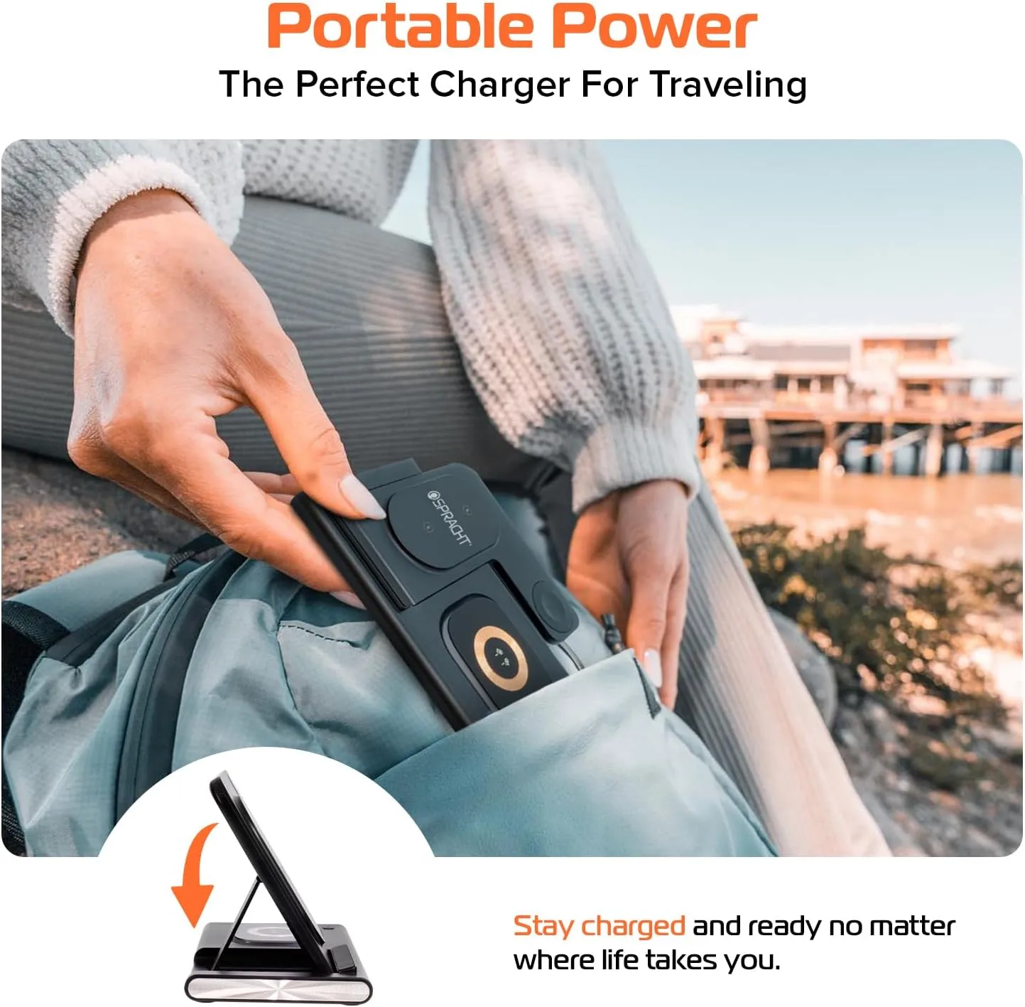 SPRACHT Flex Charge 3 3-in-1 Wireless Charging Station
