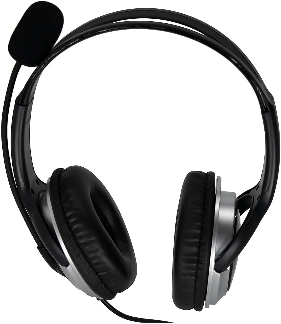 Spracht USB Headset for Softphone for PC/Mac, Comfortable and Durable Large Ear Cushions with Bendable Microphone Arm