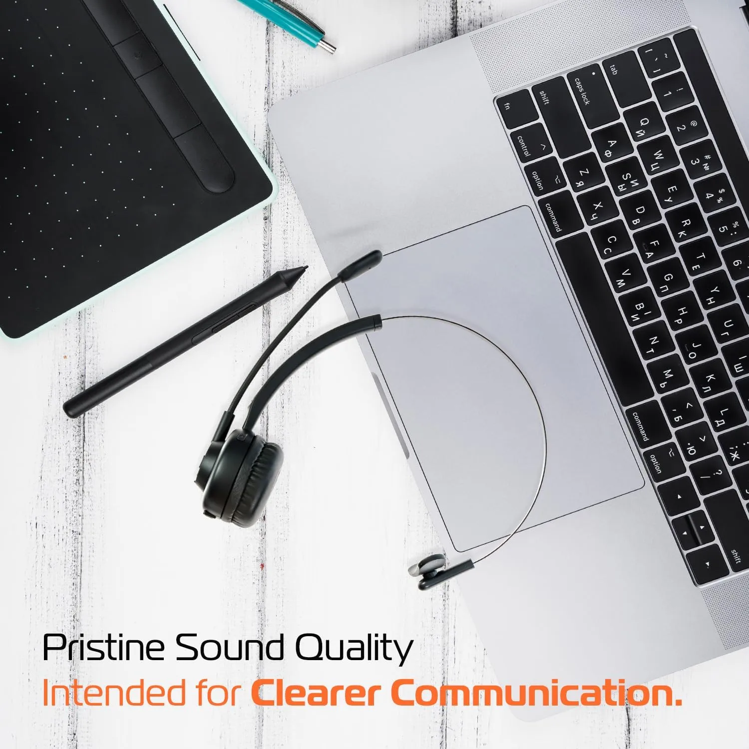 Spracht ZumBT Single Ear Wireless Bluetooth Mobile Office Headset with Base, Adapter