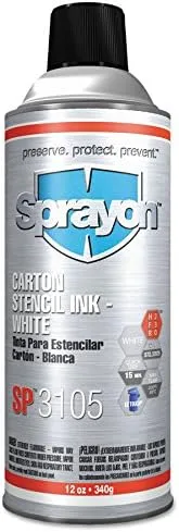 SPRAYON White Stencil Ink, 12oz