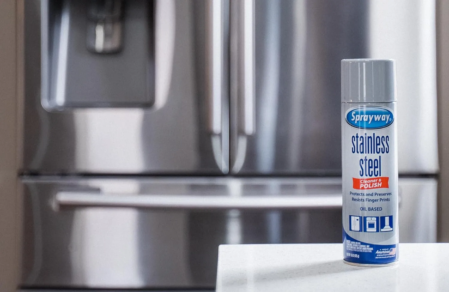 Sprayway SW841R Oil-based Stainless Steel Cleaner and Polish, 15 Oz.