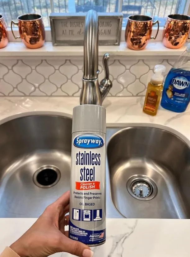 Sprayway SW841R Oil-based Stainless Steel Cleaner and Polish, 15 Oz.
