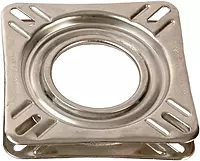 Springfield 1100009 Non-Locking 360° Seat Swivel - 6.75" Square with 0° Tilt, Stainless Steel