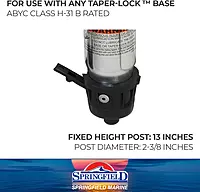 Springfield 1600406 Taper-Lock Hi-Lo Post - Fixed Height