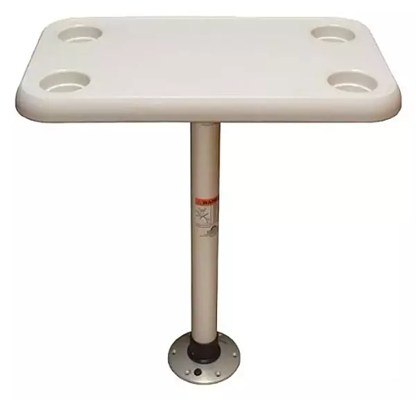 Springfield 16" x 28" Rectangle Table Package - White Thread-Lock
