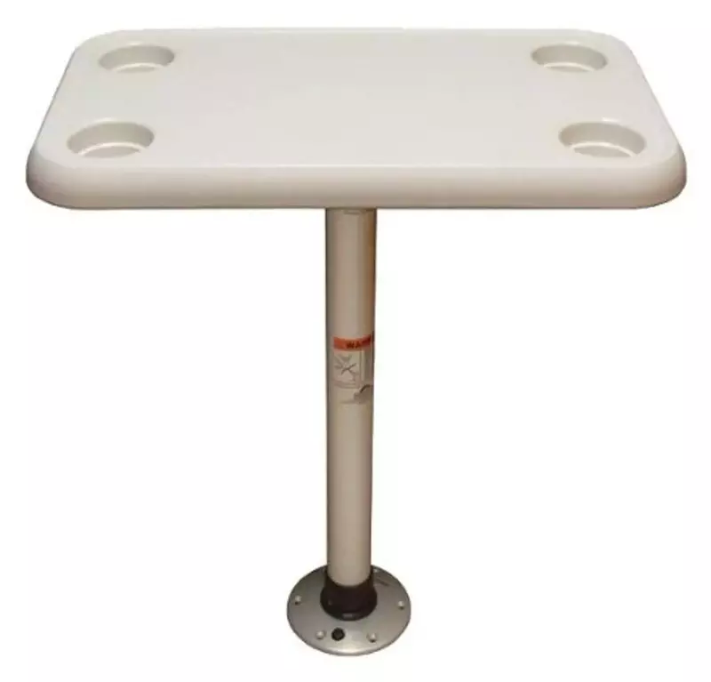 Springfield 16" x 28" Rectangle Table Package - White Thread-Lock