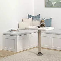 Springfield 16" x 28" Rectangle Table Package - White Thread-Lock