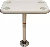 Springfield 16" x 28" Rectangle Table Package - White Thread-Lock