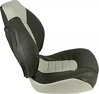 Springfield 1041733 Fish Pro Mid Back Folding Seat - Charcoal/Grey
