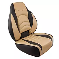 Springfield Marine Co 1041684-1 Fish Pro High Back Folding Seat - Charcoal/Tan