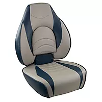 Springfield 1780238 Deluxe Fish Pro High Back Folding Seat - Blue/Grey