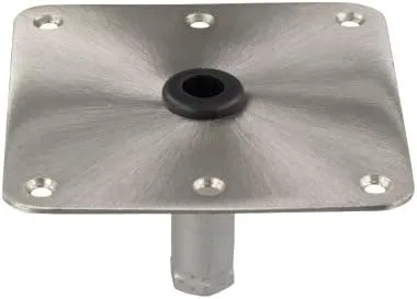 Springfield KingPin 7" x 7" Stainless Steel Square Base (Threaded)