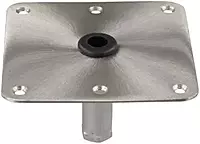 Springfield KingPin 7" x 7" Stainless Steel Square Base (Threaded)