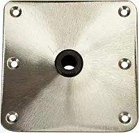 Springfield KingPin 7" x 7" Stainless Steel Square Base (Threaded)