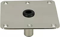 Springfield KingPin 7" x 7" Stainless Steel Square Base (Threaded)