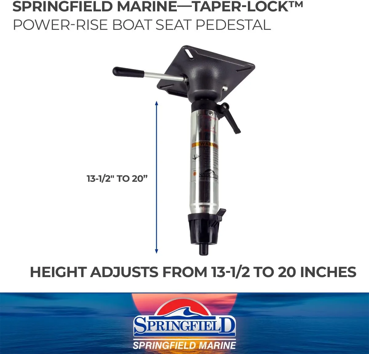 Springfield Taper-Lock  Locking Sit-Down Pedestal Post - 2-3/8"