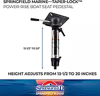 Springfield Taper-Lock  Locking Sit-Down Pedestal Post - 2-3/8"