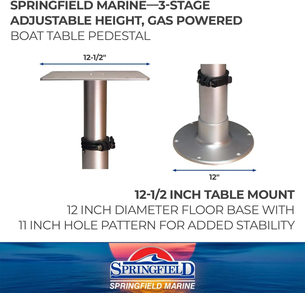Springfield Pedestal f/3-Stage Table