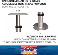 Springfield Pedestal f/3-Stage Table