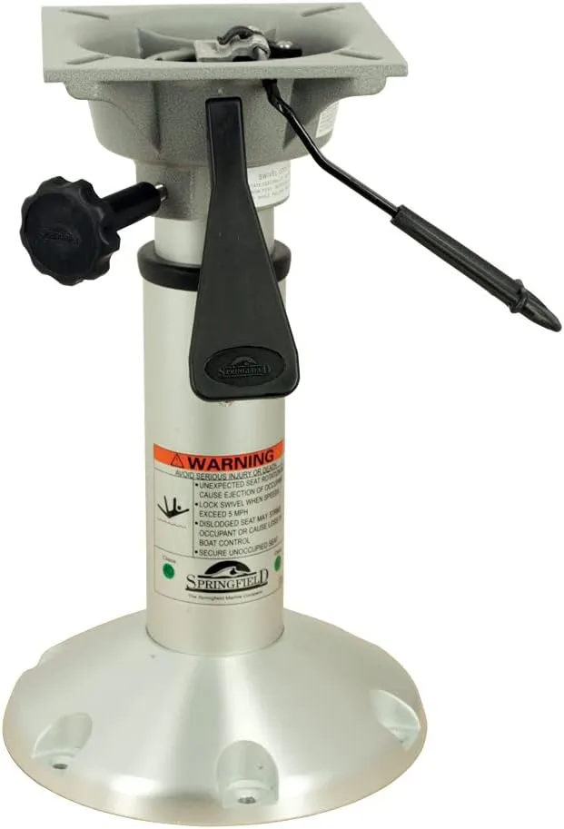 Springfield Marine 1250100-L1 Mainstay Regular 2-3/8" Air-Powered Pedestal - 14"-20", Swivel