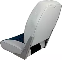 Springfield Marine 1040661 High Back Folding Chair - Gray/Blue