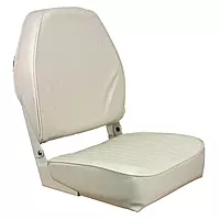 Springfield Marine 1040649 High Back Folding Coach Seat - White