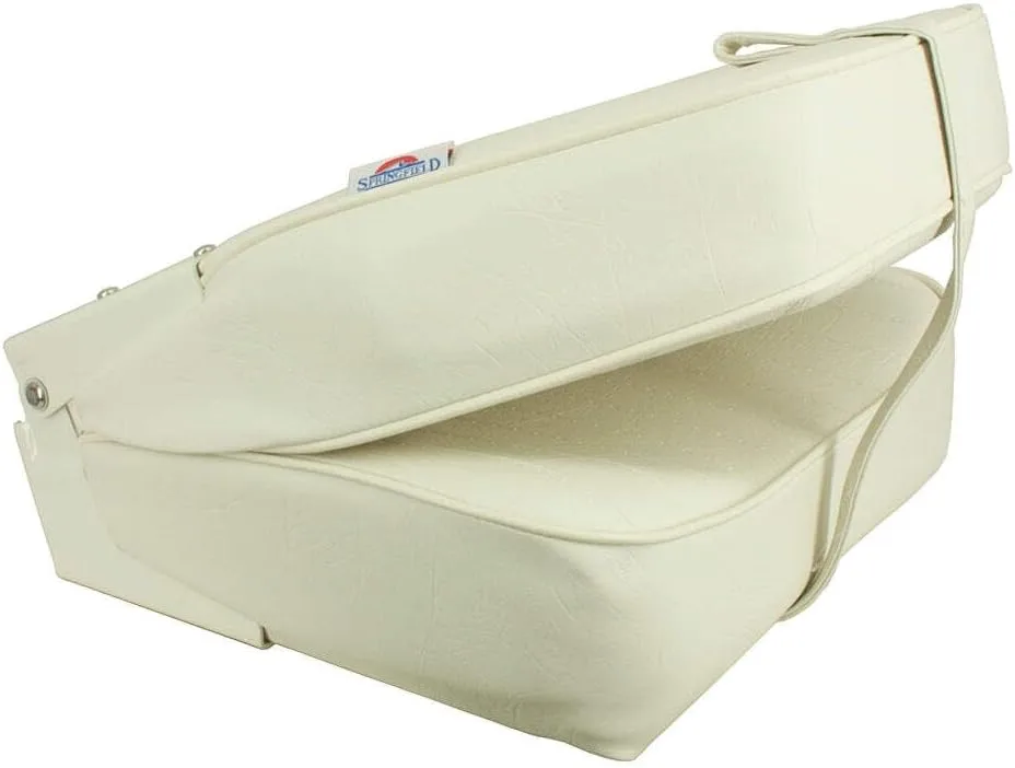 Springfield Marine 1040649 High Back Folding Coach Seat - White
