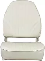 Springfield Marine 1040649 High Back Folding Coach Seat - White