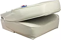 Springfield Marine 1040649 High Back Folding Coach Seat - White