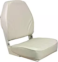 Springfield Marine 1040649 High Back Folding Coach Seat - White