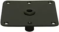 Springfield Marine Kingpin 7" x 7" Mild Steel Deck Base - Black - 3620011