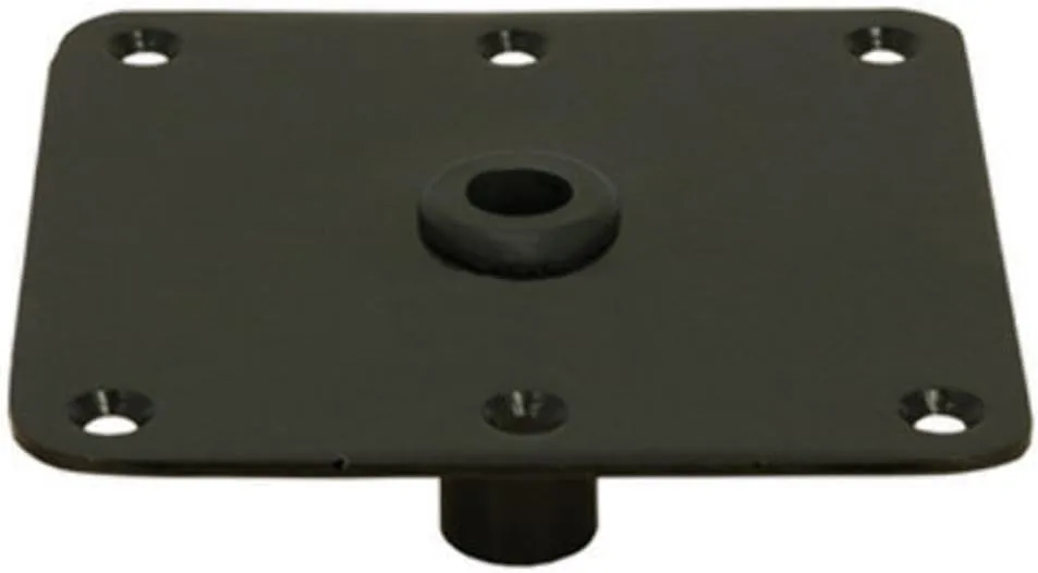 Springfield Marine Kingpin 7" x 7" Mild Steel Deck Base - Black - 3620011