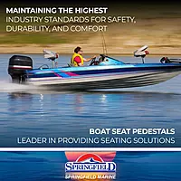 Springfield 1642008 Spring-Lock Power-Rise Adjustable Pedestal - Stand Up, 22-1/2" to 29-1/2"