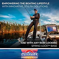 Springfield 1642008 Spring-Lock Power-Rise Adjustable Pedestal - Stand Up, 22-1/2" to 29-1/2"