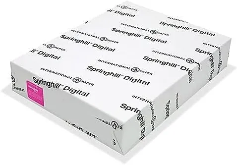 Springhill Digital Index Card Stock, White, Letter (8.5 x 11), 110 lb, 250 Sheets
