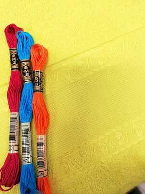 Coppia asciugamani Punto Croce serie Francesca Coppia asciugamani Punto Croce serie Francesca