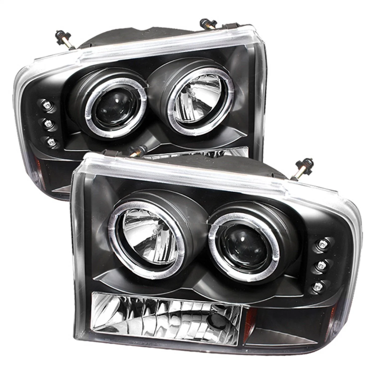 Spyder Auto 5010339 LED Halo Projector Headlights Black/Clear