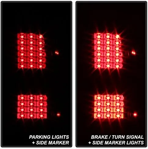 Spyder 9036552 Auto Led Tail Lights Black/Smoked