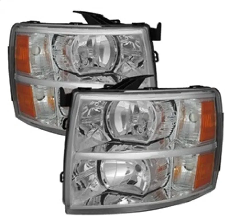 Spyder Auto Crystal Headlights for Chevy Silverado 1500/2500/3500