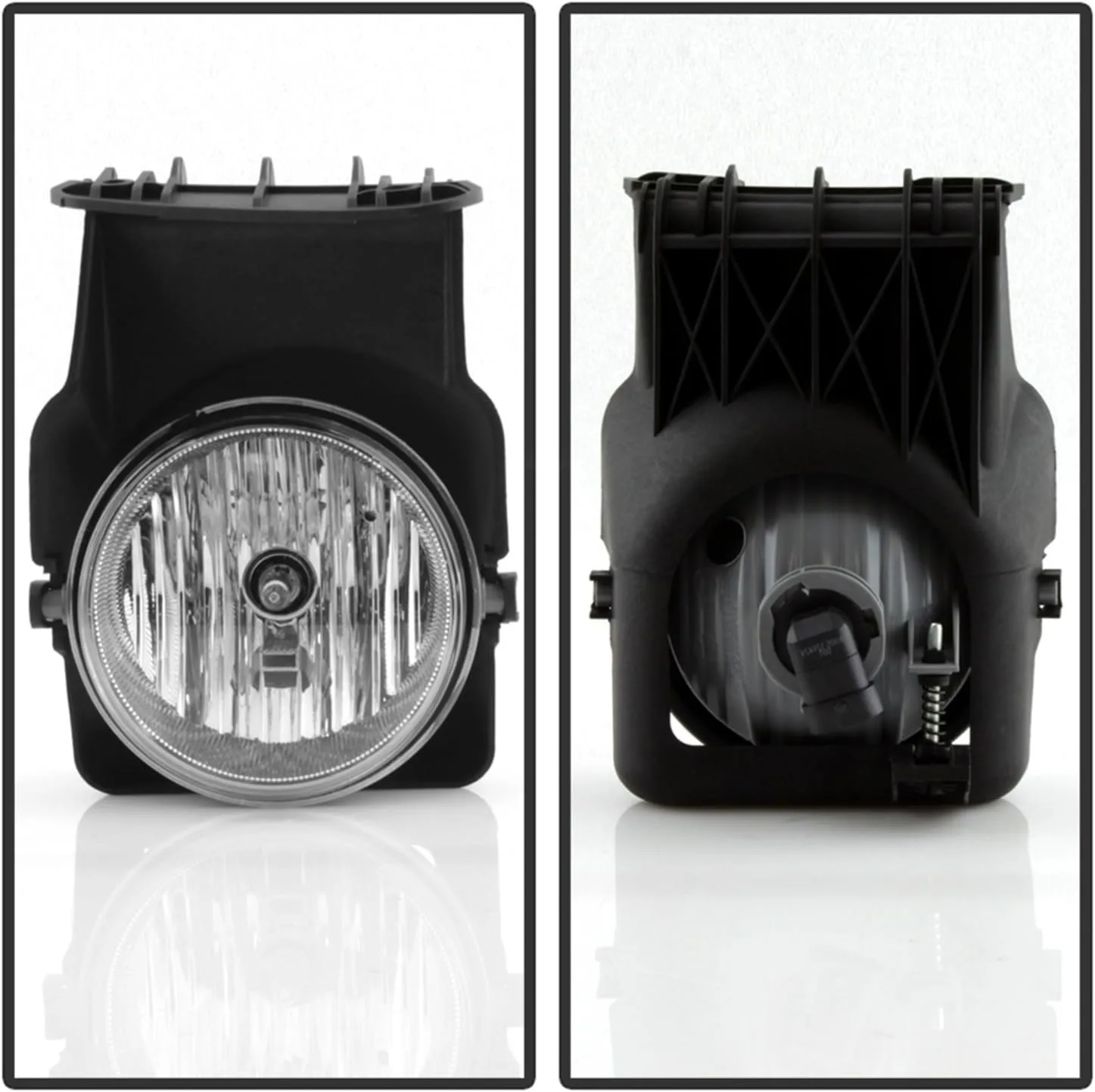Spyder Auto FL-GS03-C GMC Clear OEM Fog Light Black