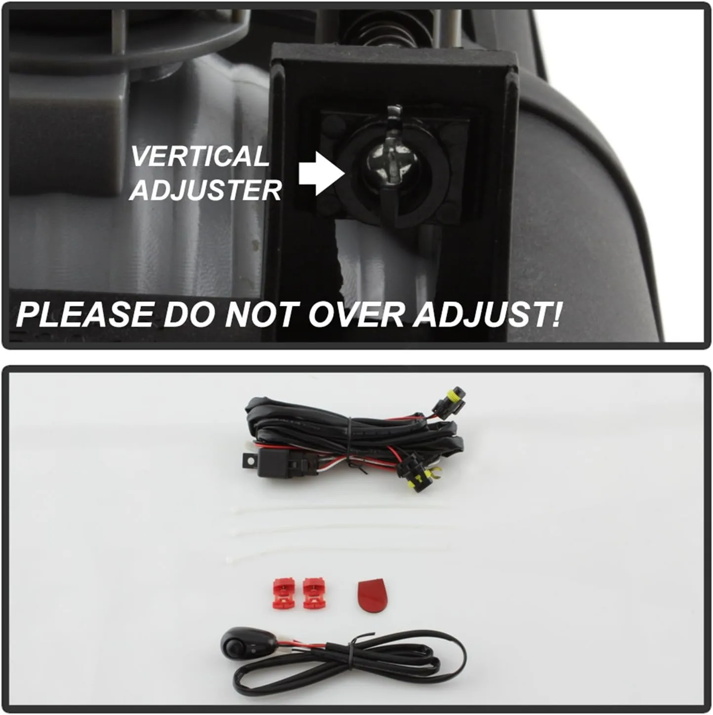Spyder Auto FL-GS03-C GMC Clear OEM Fog Light Black