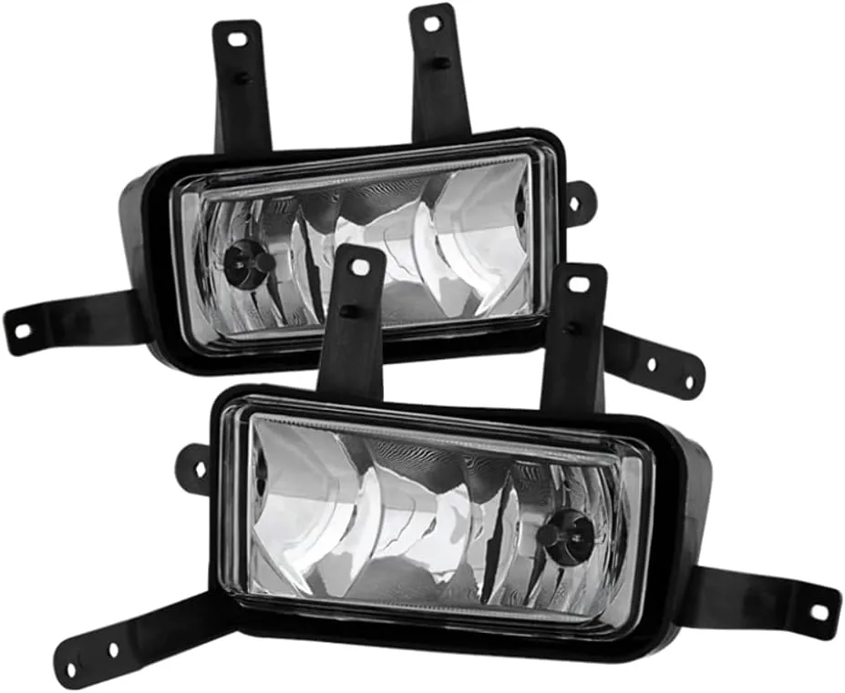 SPYDER OEM Fog Lights with Chrome Trim Cover Clear Lens (9031588)