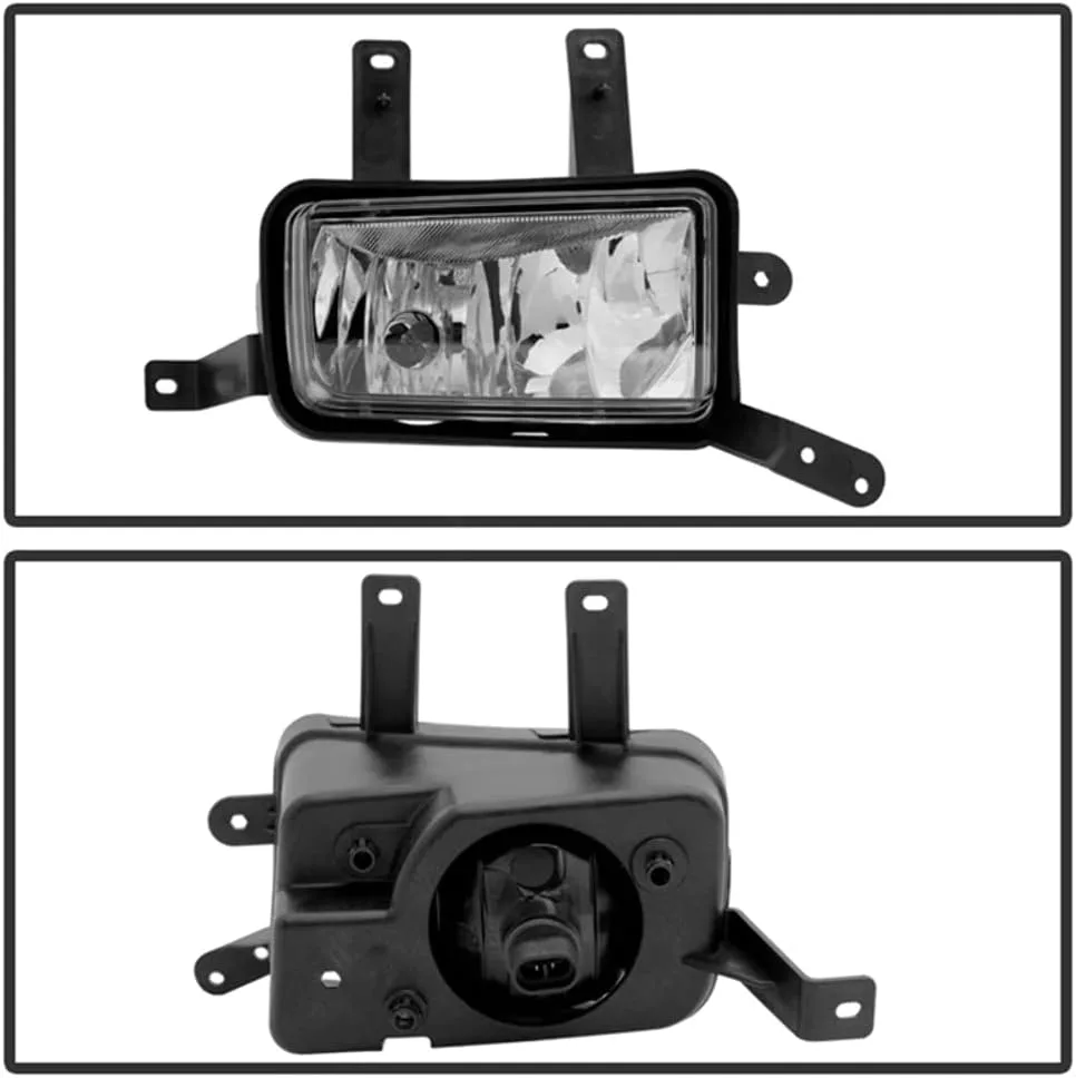 SPYDER OEM Fog Lights with Chrome Trim Cover Clear Lens (9031588)