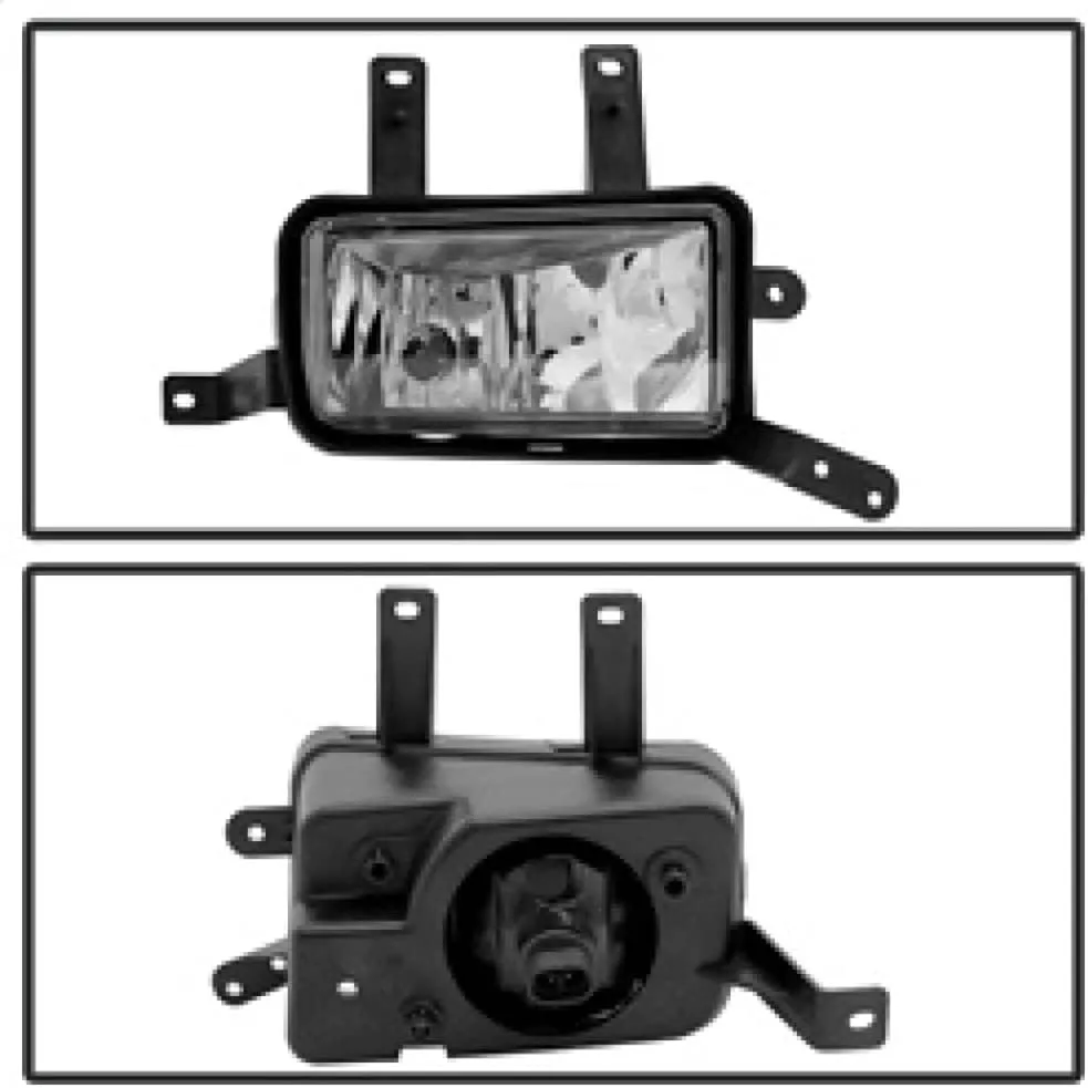 SPYDER OEM Fog Lights with Chrome Trim Cover Clear Lens (9031588)