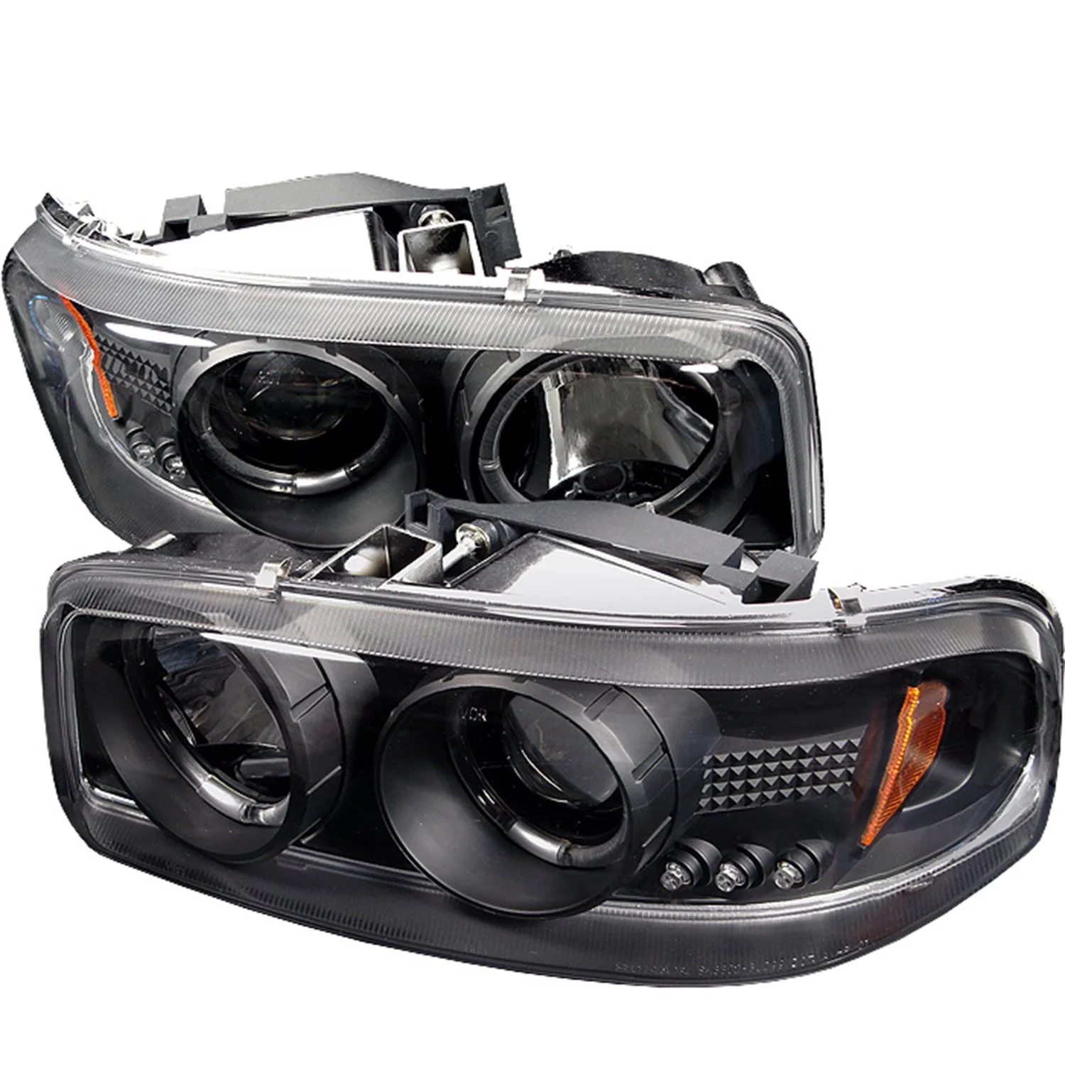 Spyder Signature Headlight Assembly for GMC Sierra/Yukon (1999-2007) - Black/Clear