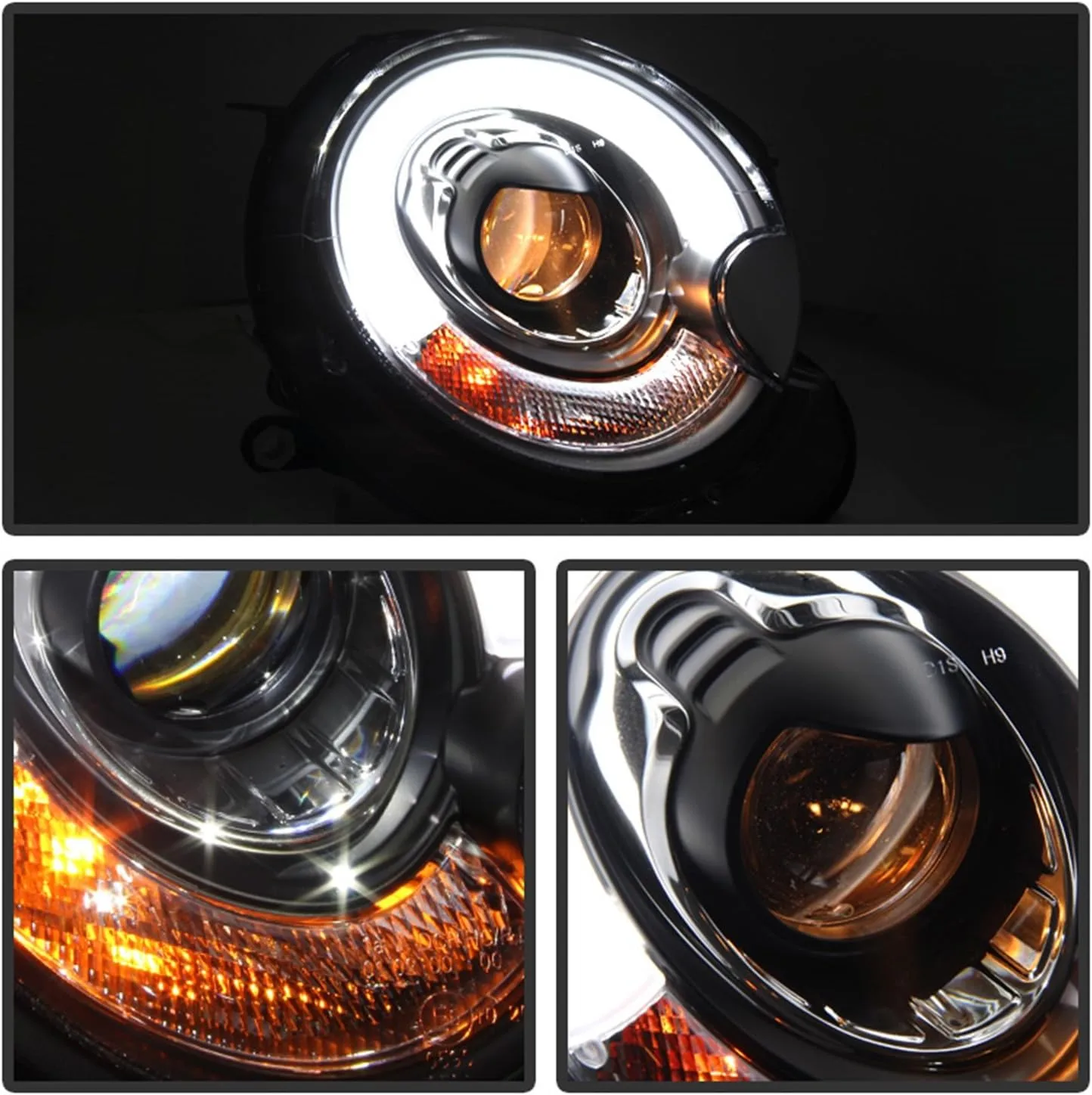 Spyder Signature Headlight Assembly for GMC Sierra/Yukon (1999-2007) - Black/Clear