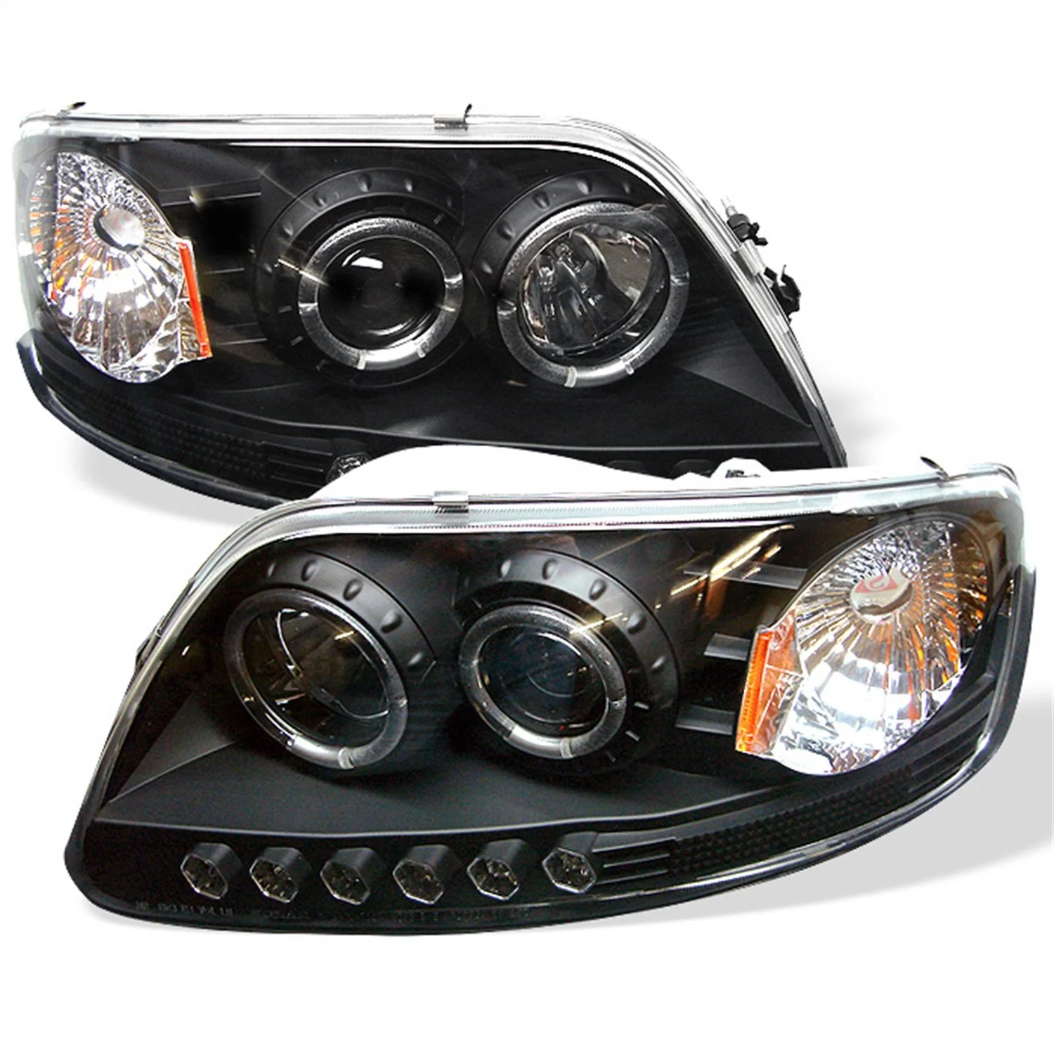 Spyder Auto LED Halo - Amber Reflector - LED - Black - High 9005 - Low H3 5010261