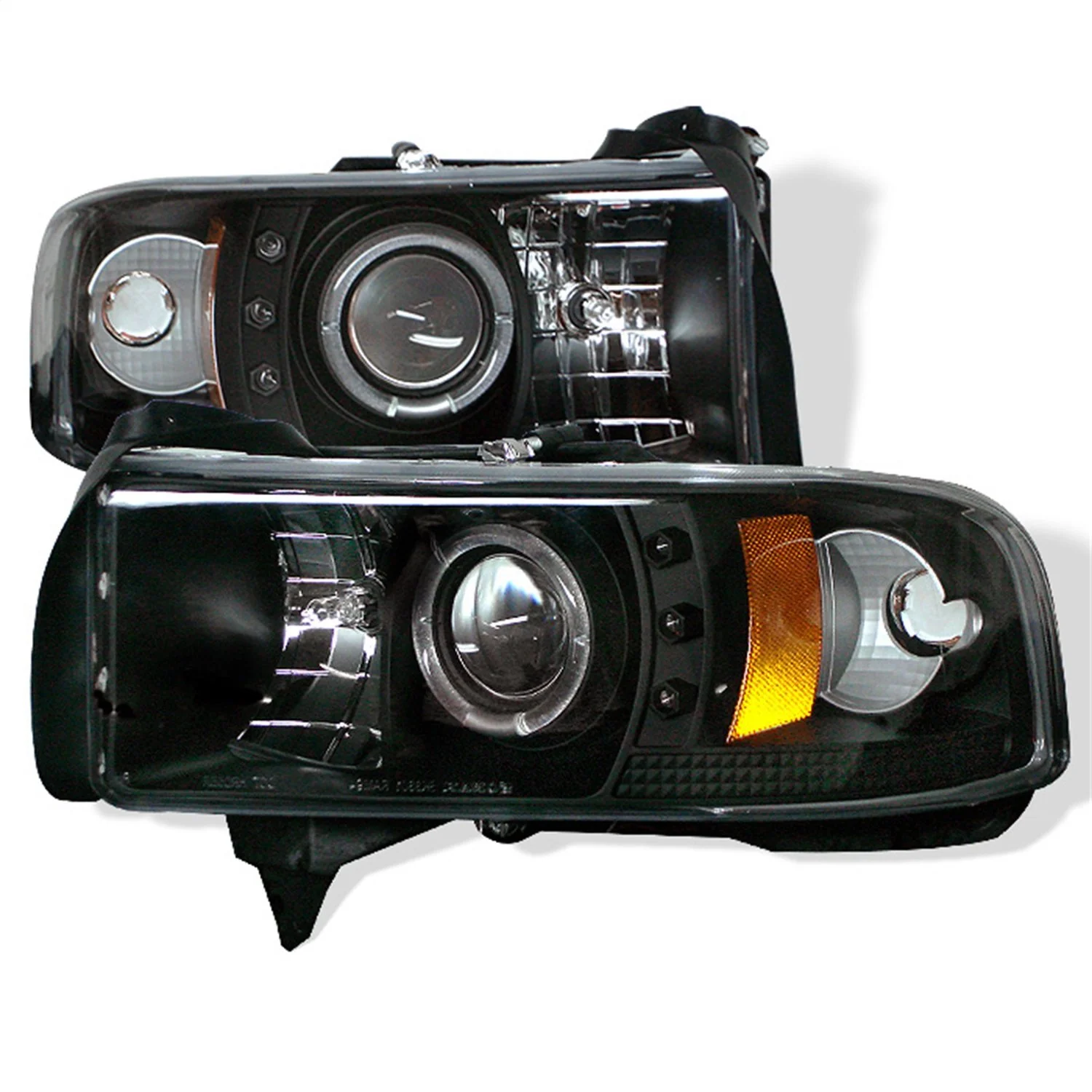 Spyder Auto 5010087 LED Halo Projector Headlights Black/Clear