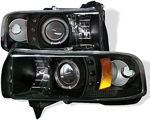 Spyder Auto 5010087 LED Halo Projector Headlights Black/Clear