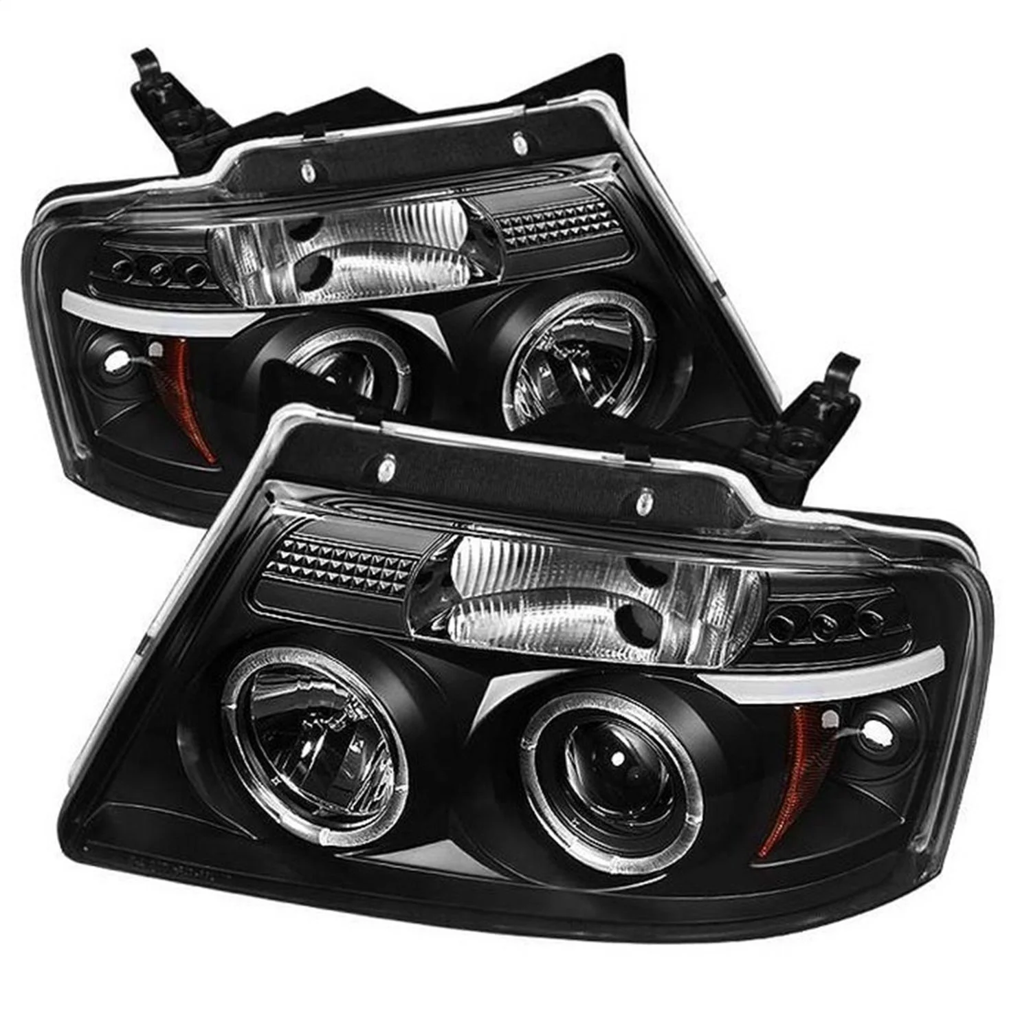 Spyder Auto 5010209 LED Halo Projector Headlights Black/Clear